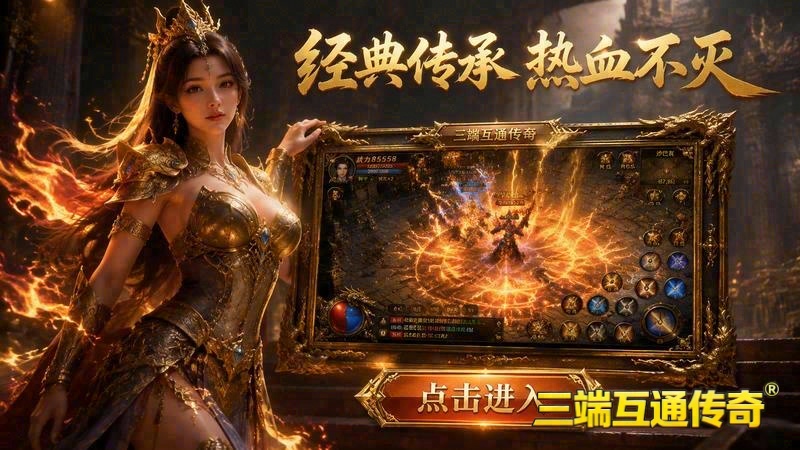 移动游戏传奇战士连击技能游戏截图