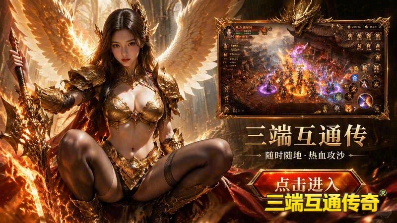 热血传奇英雄合击场面游戏截图